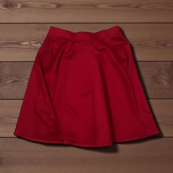 Icon Cute Mini Red Skater Circle Skirt - Picture 1 of 4